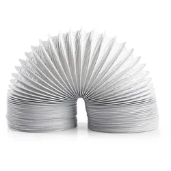 Nedis Abluftschlauch PVC - 100 mm - 6.00 m - Passend für: Air Ventilation / Tumble Dryers - Weiss