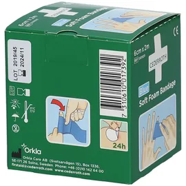 CEDERROTH Soft Foam Bandage selbsthaftend elastisch,blau Rl.6cmx2m