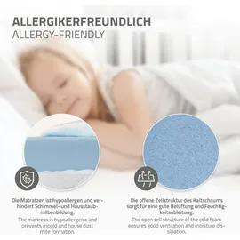 ML-Design Hausbett 90 x 200 cm Kiefer massiv weiß