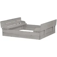 roba Sandkasten mit Deckel aufklappbar zu 2 Bänken, HxBxT: 21,5 cm