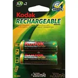 Kodak Ni-MH-Akkus LR06/AA 1,2V Batterie 2600mAh - Paarweise verkauft