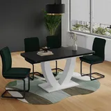 Vicco Fenaro 120 x 77,4 x 80 cm Schwarz/Weiß