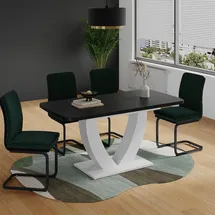 Vicco Fenaro 120 x 77,4 x 80 cm Schwarz/Weiß