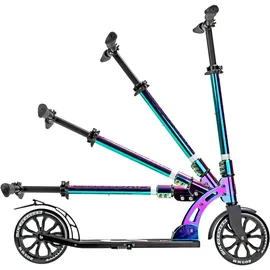 Six Degrees Aluminium Scooter mit Klappmechanismus u. Ständer, 205 mm neochrome,