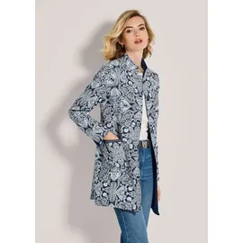 Madeleine Gehrock mit Jacquard-Muster in marine / wollweiß), | Gr.: 36