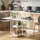 Homcom Küchentisch 80 x 75 x 133,4 cm weiß