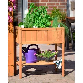 Dobar Hochbeet 76 x 40 x 80 cm Braun