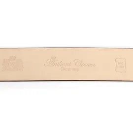 Anthoni Crown Herrengürtel Leder schwarz 85 cm