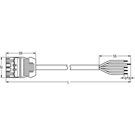 WAGO GmbH &amp; Co. KG Anschlussleitung 771-9995/206-101