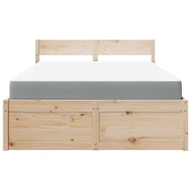 vidaXL Bett 120 x 200 cm Braun