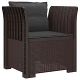 vidaXL 1-Sitzer Sessel 1 x 1 x 1 cm braun