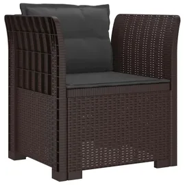 vidaXL 1-Sitzer Sessel 1 x 1 x 1 cm braun