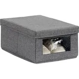 STORE IT Schuhbox in Anthrazit - (B)34 x (H)15 x (T)23 cm