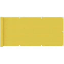 vidaXL Balkon-Sichtschutz Gelb 75x400 cm HDPE