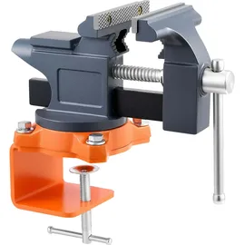 Vevor Schraubstock Gusseisen 114,3 mm orange