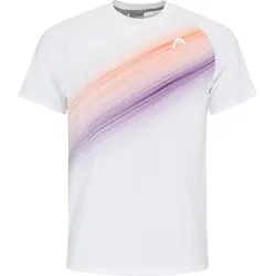 Head Tennis-Tshirt Performance (Moisture Transfer Microfiber Technologie) weiss/orange Herren