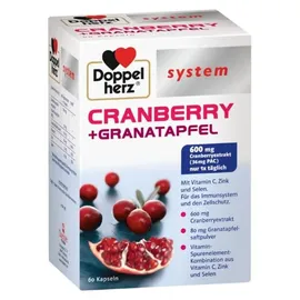 Doppelherz System Cranberry + Granatapfel Kapseln 60 St.