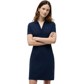 Tommy Hilfiger Polokleid Unifarben Blau L