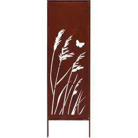 kpga kapaga home & garden Sichtschutz Metall 160 x 50 cm Braun