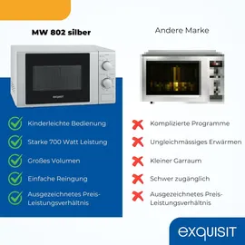 Exquisit MW802 silber