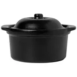 Broste Copenhagen Vig Ofenfeste Geschirr mit Deckel schwarz 20,5cm