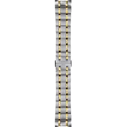 Tissot - Edelstahl Chemin Des Tourelles Zweifarbiges Uhrenmetallband (grau/gelb), Chemin T605036480 - Grey/Golden