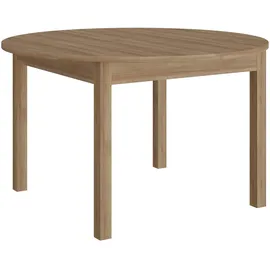 Forte Esstisch "Attention", braun (rivera eiche, rivera eiche, rivera eiche), B:130cm H:78,1cm T:130cm, Tische, Esstisch, rund, ausziehbar, Einlegeplatte innenliegend