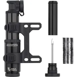 Wolf Tooth Encase Minipumpe 40cc mit Reifen Reparaturwerkzeug schwarz