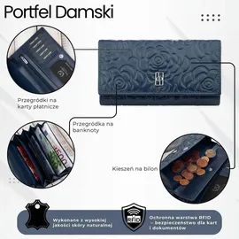 PAOLO PERUZZI Geldbörse Damen navy blau