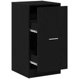 vidaXL Apothekerschrank Schwarz Eiche 40x41x77,5 cm Holzwerkstoff