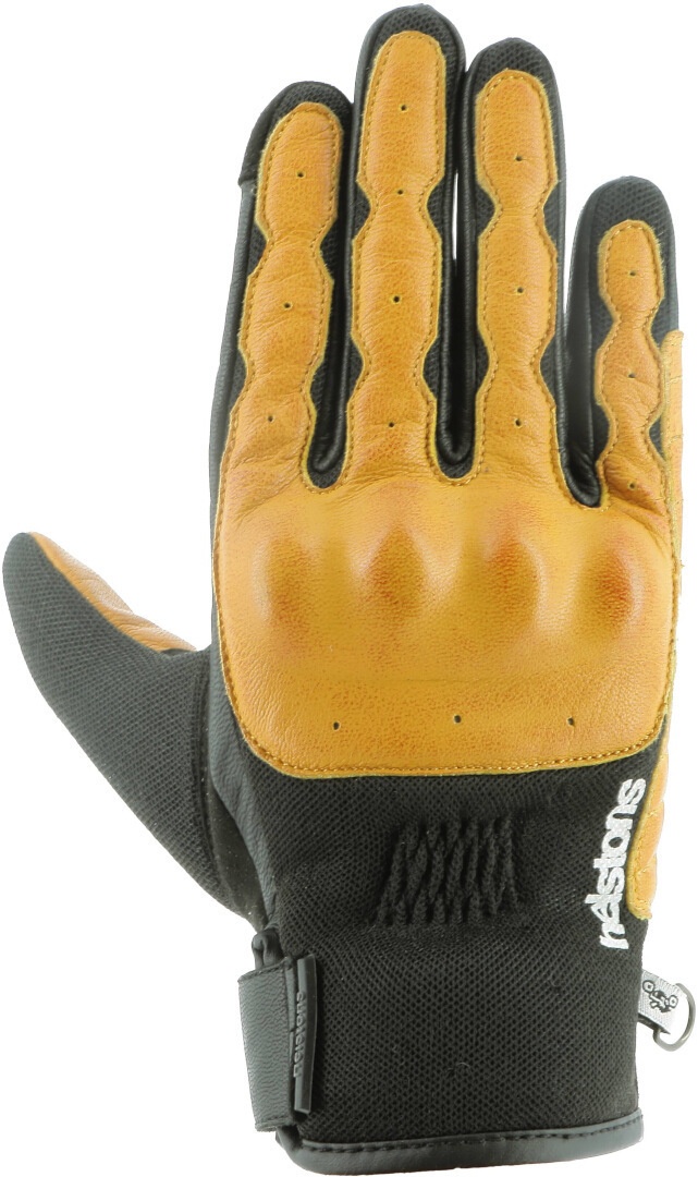 Helstons Go Motorfiets handschoenen, zwart-geel, 4XL