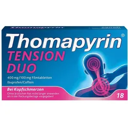 Thomapyrin TENSION DUO bei Kopfschmerzen: Ibuprofen/Coffein