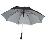 MacMa Automatik-Regenschirm / extrem leicht / mit UV Schutz / Farbe: schwarz - Klein