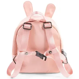 Childhome CHILDHOME, Kinderrucksack Baby, Schule, Vorschule, Kinderkrippe, Zwei Fächer, Lunchbag/Flaschen geeignet, Abnehmbare Sicherheitsschnalle, Wasserabweisend, My First Bag, Rosa - Rosa
