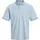 Jack & Jones PlusSize Poloshirt "JPRBLUALVES SS POLO PLS", Herren, Gr. 5XL, blau (ashley blau detail:melange), Jersey, Obermaterial: 50% Baumwolle, 50% Polyester, JACK & JONES PLUSSIZE, meliert, regular fit normal, ohne Ausschnitt, Shirts, Baumwollmischung, normal geschnitten