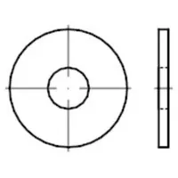 Industrial Quality Supplies DIN 9021 Scheibe, ST tZn 8,4