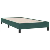 VidaXL Boxspringbett ohne Matratze Dunkelgrün 100x210 cm Samt