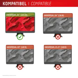 Displex Blickschutzfilter Schutzfolie 24'' Schwarz