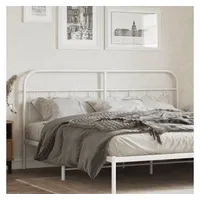 VidaXL Kopfteil Metall Weiß 160 cm