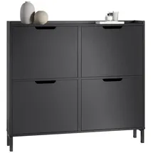 SoBuy FSR100 100 x 90 x 19 cm schwarz / schwarz