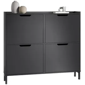 SoBuy FSR100 100 x 90 x 19 cm schwarz / schwarz