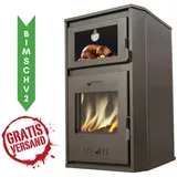 Kaminofen Holzofen Wasserführend mit Backfach Balkan Energy Modell Rosana 18.56kW - 21.49kW