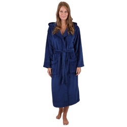 Betz Bademantel Betz Mikrofaser Bademäntel für Herren und Damen STOCKHOLM Saunamantel, 100% Polyester blau SM