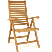 VCM Gartenstuhl Hochlehner 61 x 65 x 111 cm braun