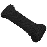 vidaXL Bootsseil Schwarz 5 mm 100 m Polypropylen