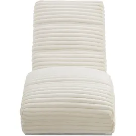 SalesFever Chaiselongue | Plüsch-Cord beige | 367636