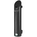 Proregal Robuster Wandascher mit Schloss und Inneneinsatz 2,5 Liter, HxBxT 50 x 12 x 12 cm Edelstahl Grau