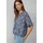 s.Oliver Strukturierte Bluse mit Halbarm im O-Shape Blau 38