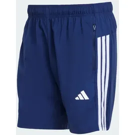 adidas Workout Essentials Base 3 Stripes Woven Shorts, Dark Blue ́ White - M