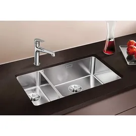 Blanco Andano 500/180-U links Edelstahl Seidenglanz + Handbetätigung + InFino
